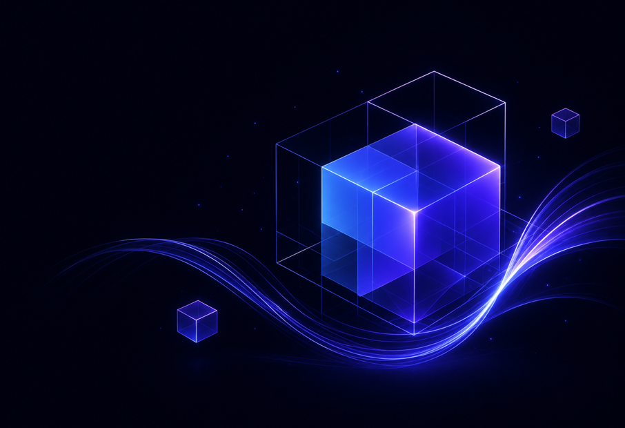 Luminous SpaceModel AI system cube